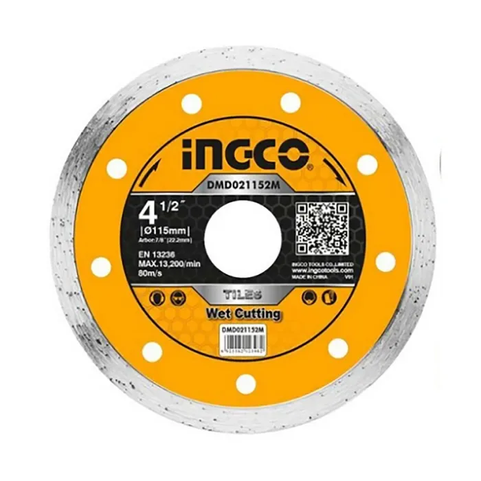 DISCO DIAMANTADO CONTINUO 115*22 MM 4 1/2 PULGADAS INGCO1