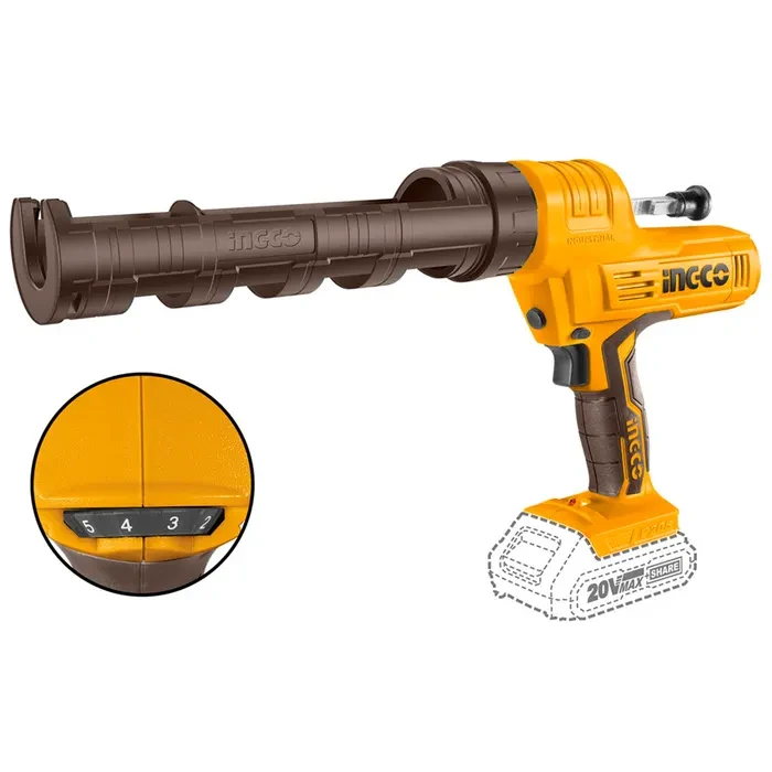 PISTOLA CALAFATERA INDUSTRIAL INALAMBRICA 2000N/20V INGCO1