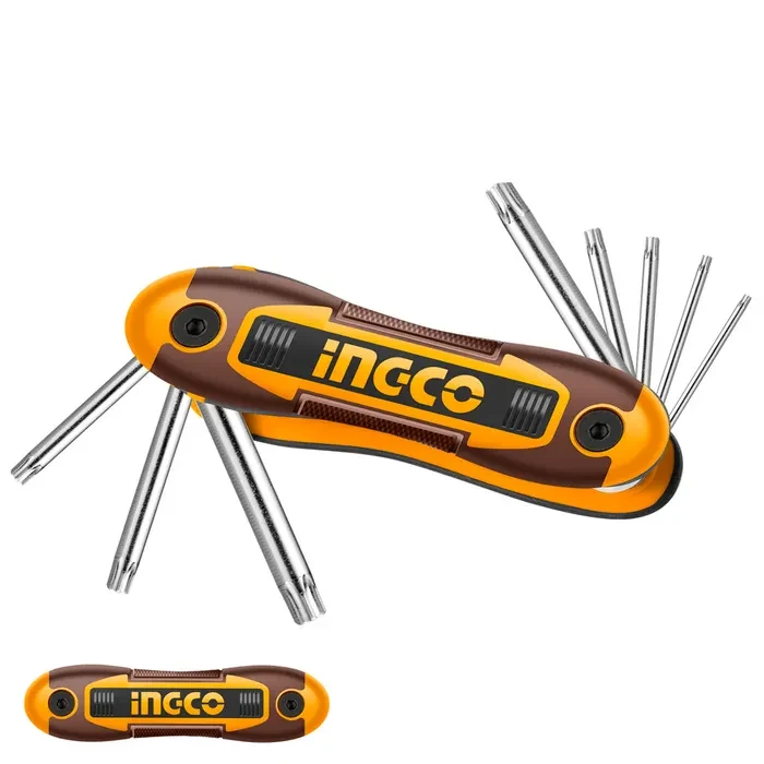 SET LLAVES TORX LARGAS LLAVERO 8 PIEZAS T9-T40 INGCO1