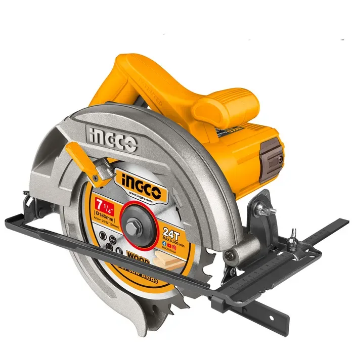 SIERRA CIRCULAR ELECTRICA INDUSTRIAL 7 1/4 PULGADAS 1400W/185MM INGCO1
