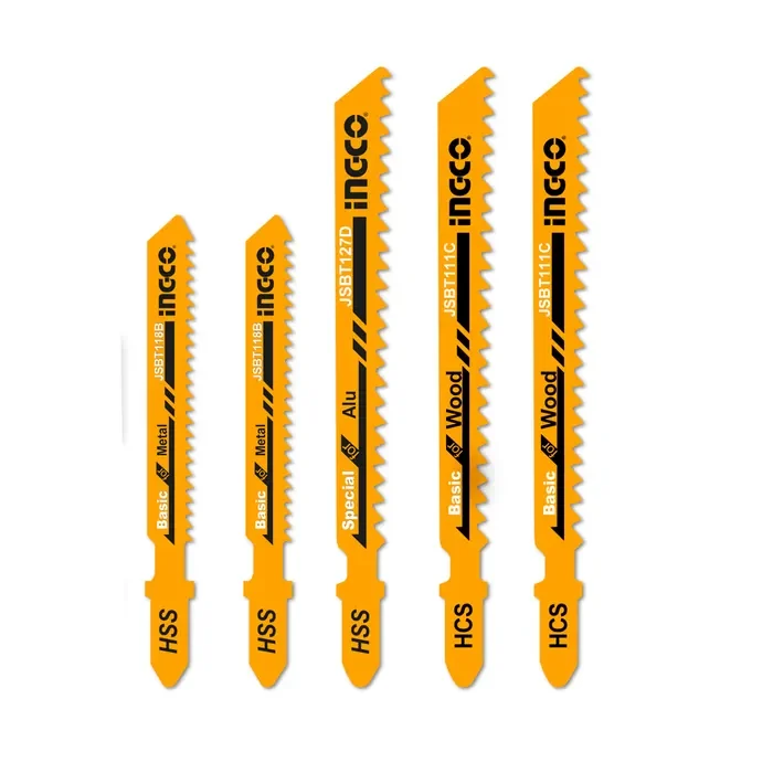 SET HOJAS DE SIERRA CALADORA 5 PIEZAS PARA MADERA/METAL/ALU INGCO1