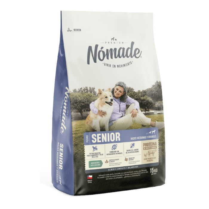 Nomade senior raza medianas y grandes 15 kg
