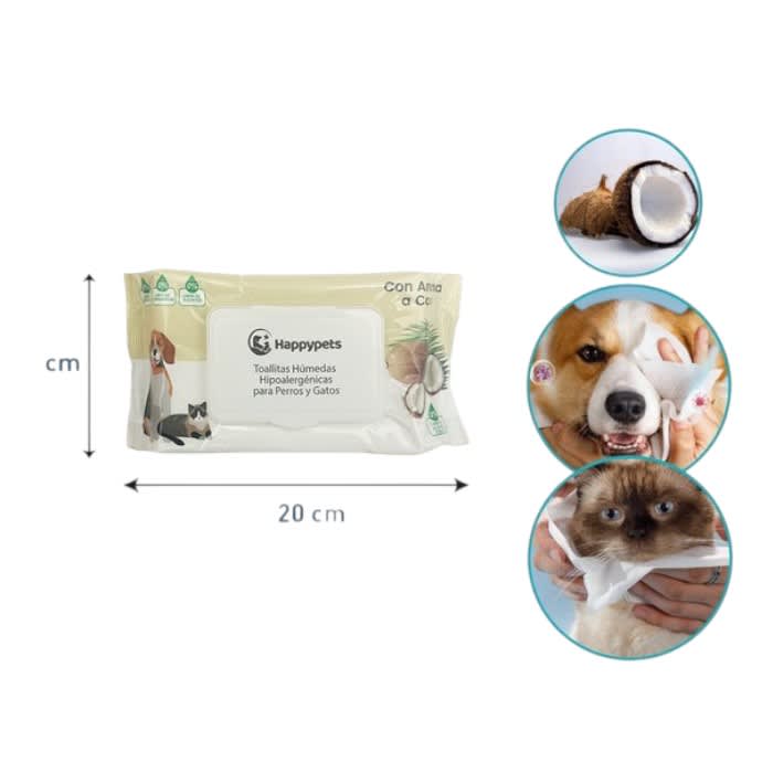 Toallas Humedas Aroma coco 50 U