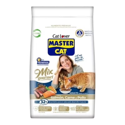 Master cat Gourmet salmon .Carne y Pollo 20 kg1
