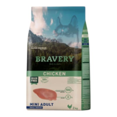Bravery perro chicken mini adult 2kg1