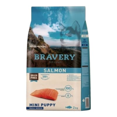 Bravery perro salmon mini puppy 2 kg1