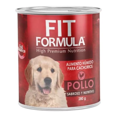 Lata Fit Formula Cachorro Pollo 290 g1