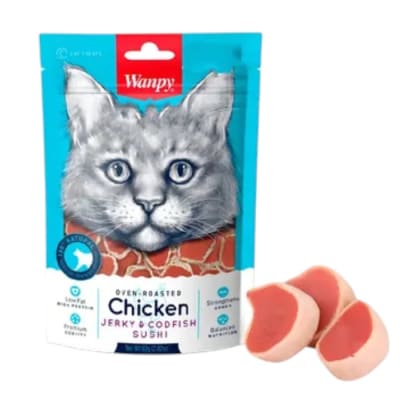 Wanpy Cat Chicken y Sushi 80 g1