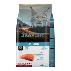 Bravery Gato Salmon esterilizado adulto 2 kg
