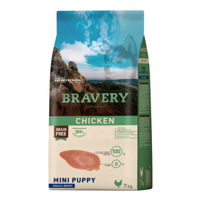 Bravery perro Pollo mini puppy 7 kg