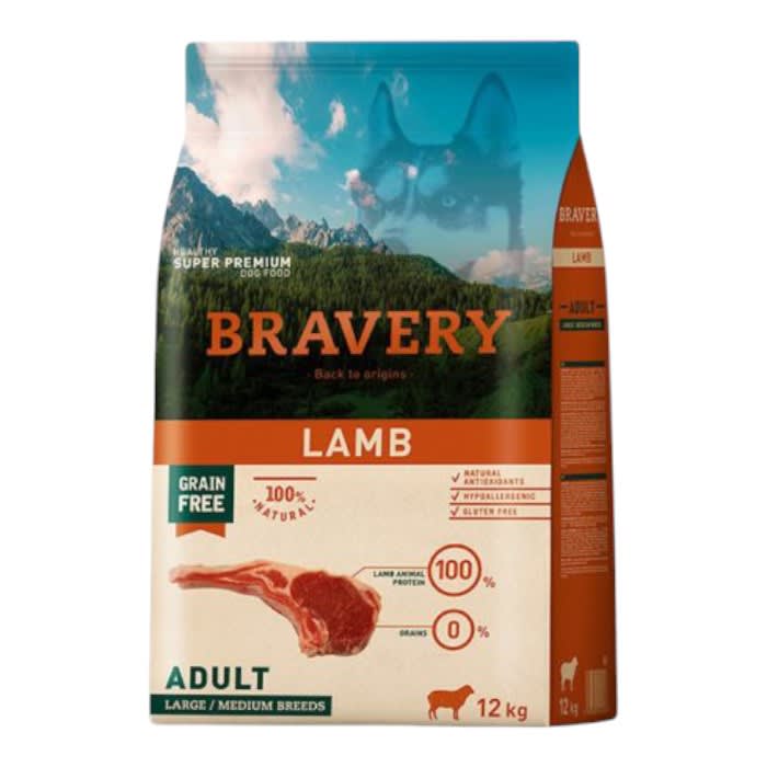 Bravery perro lamb adult L/M 12 kg