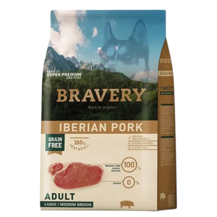 Bravery perro pork L/M 4 kg