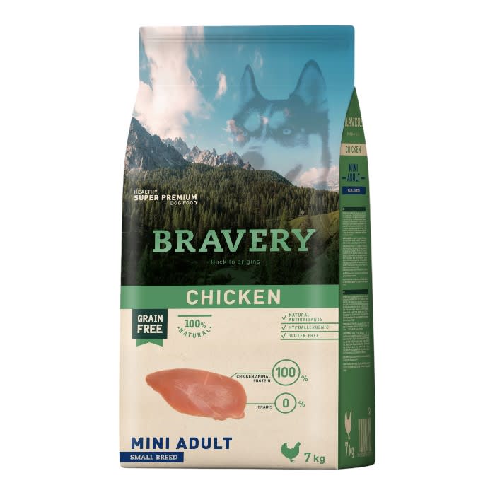 Bravery perro chicken mini adult 7kg