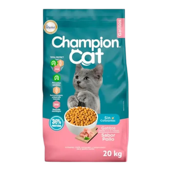 Champion cat gatito pollo 20 kg