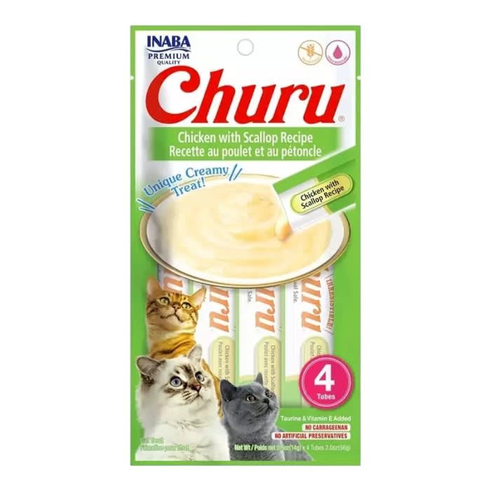 Churu Gato 4x14 g Pollo y Ostion