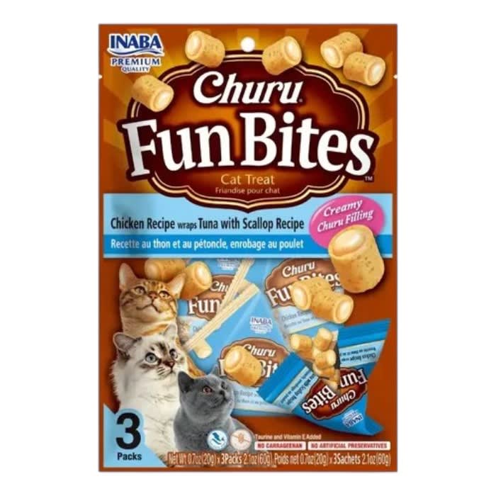 Churu Fun Bites 3 packs Pollo , Atun y Ostion