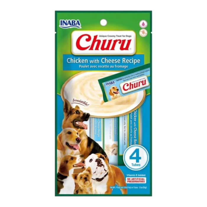 Churu Perro Pollo Queso 4x14 g