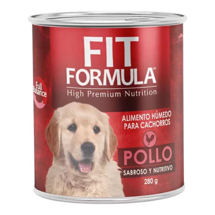 Lata Fit Formula Cachorro Pollo 290 g