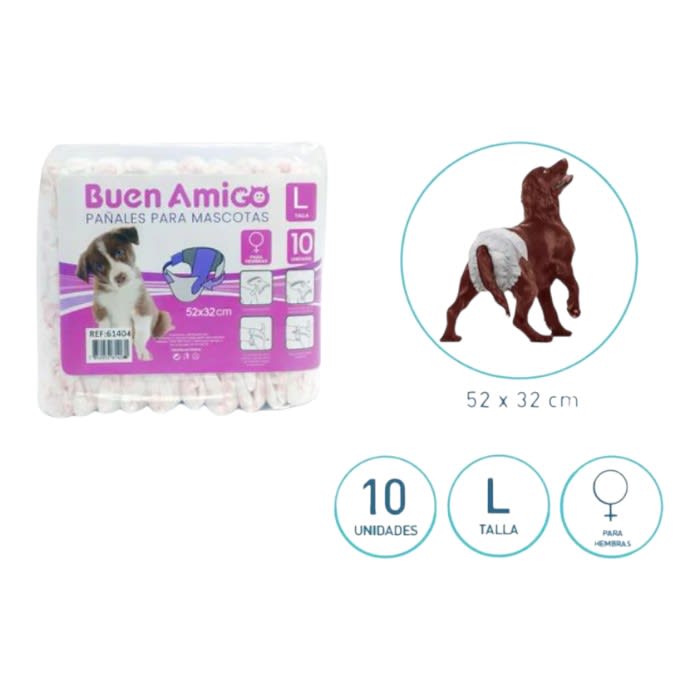 Pañales Hembra Talla l