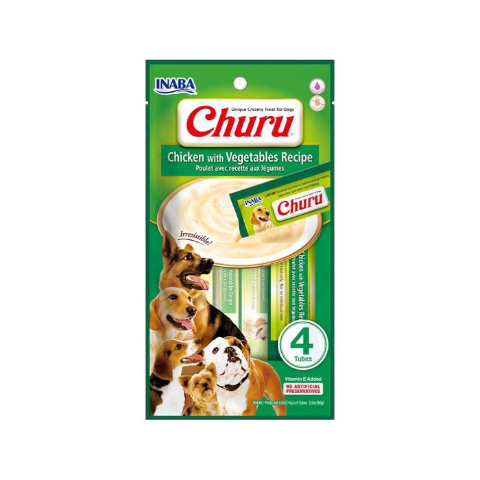Churu Perro Pollo Vegetales 4x14 g