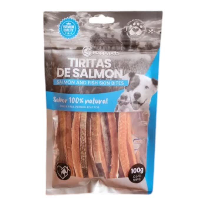 Tiritas De Salmon Happypets 100 g