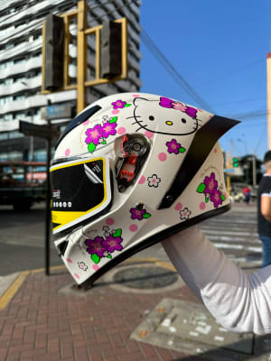 CASCO INTEGRAL SOMAN KIDS KELLO KITTY1