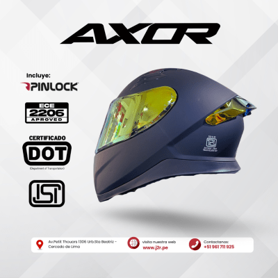 CASCO INTEGRAL AXOR APEX NEGRO MATE SAFIRO DORADO1