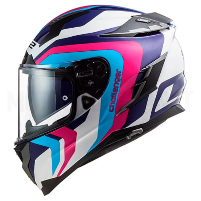 CASCO INTEGRAL LS2 FF327 GALACTICA  BLANCO/AZUL/ROSADO S/PINLOCK1