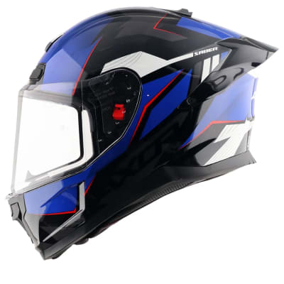 CASCO INTEGRAL AXOR SABER SHADOW AZUL/NEGRO MATE1