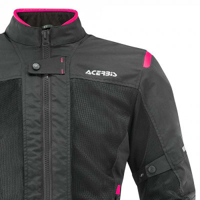 CASACA ACERBIS RAMSEY VENTED LADY NEGRO/ROSADO3