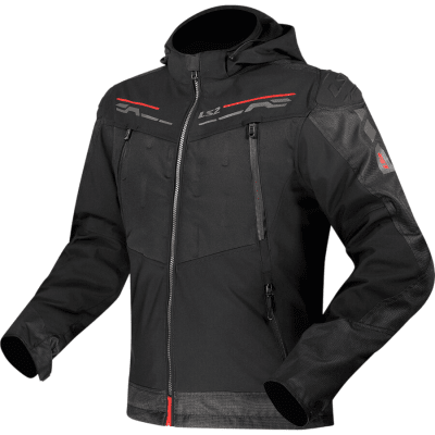 CASACA LS2 ZIRCONIUM NEGRO / ROJO1