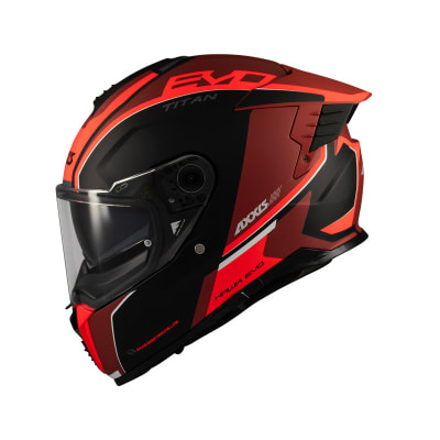 CASCO INTEGRAL AXXIS HAWK SV TITAN B5 NEGRO/TERACOTA/NARANJ FLUOR1