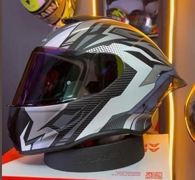 CASCO INTEGRAL KRAIN BLANCO/GRIS MATE1