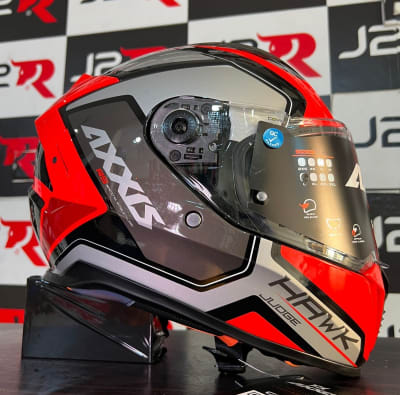 CASCO INTEGRAL AXXIS HAWK SV JUDGE B5 ROJO FLUOR1