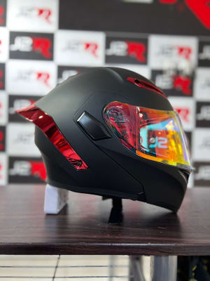 CASCO ABATIBLE SOMAN NEGRO MATE SAFIRO ROJO1