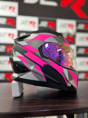 CASCO INTEGRAL LOGAN K4 ROSADO GRAFITI1