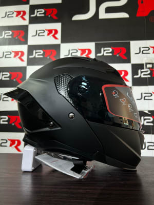CASCO ABATIBLE LOGAN K3 NEGRO MATE1
