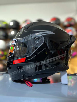 CASCO INTEGRAL NZI GO RIDER STREAM SOLID NOUVEAU BLACK RED1