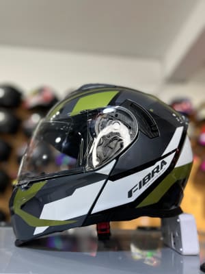 CASCO ABATIBLE FIBRA TERA DUO BRILLO CHROMA KENAU GREEN1