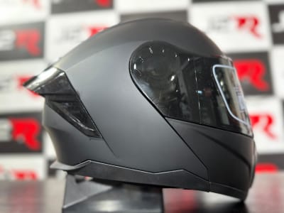 CASCO ABATIBLE REVO NEGRO MATE C/ LUZ LED VISOR NEGRO1