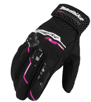 GUANTES MADMOTOR MAD-62 NEGRO /  ROSADO1