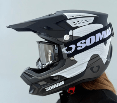 CASCO CROSS SOMAN M12 NEGRO / BLANCO1