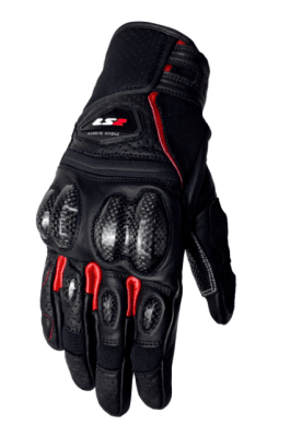 GUANTES LS2 SPARK 2 NEGRO/ROJO1