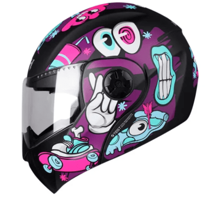 CASCO ABATIBLE ICH PIZZA ROSADO KIDS1