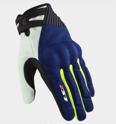 GUANTES LS2 DART2 HOMBRE AZUL / AMARILLO1