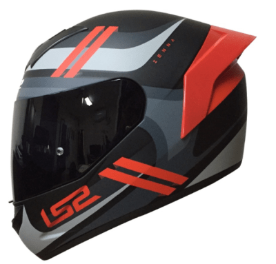 CASCO INTEGRAL NS352 ZENNA NEGRO MATE/ROJO1