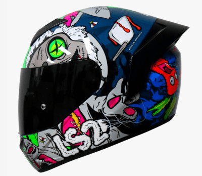 CASCO INTEGRAL NS352 RABAB AZUL/VERDE1