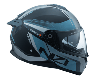 CASCO ABATIBLE NZI COMBI 3 DUO DAILY NEGRO Y AZUL Y ANTRACITA MATE1