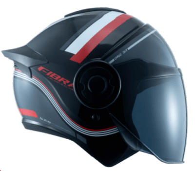 CASCO ABIERTO FIBRA ONE BIT STREAM LANDER NEGRO/ANTRACITA/ROJO1