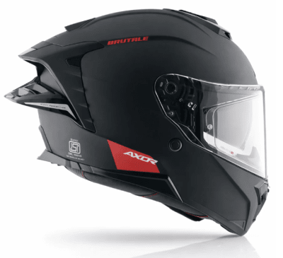 CASCO INTEGRAL AXOR BRUTALE SOLID NEGRO MATE1